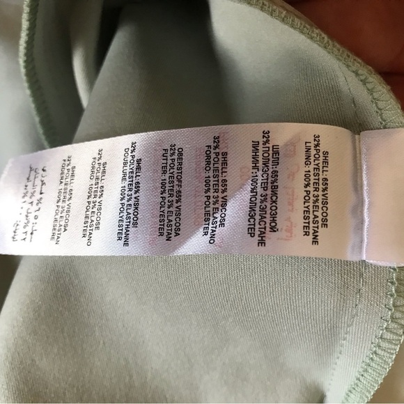 PAPER Dolls London pale green faux wrap bodice, mid length dress.  New with tags - Picture 7 of 10